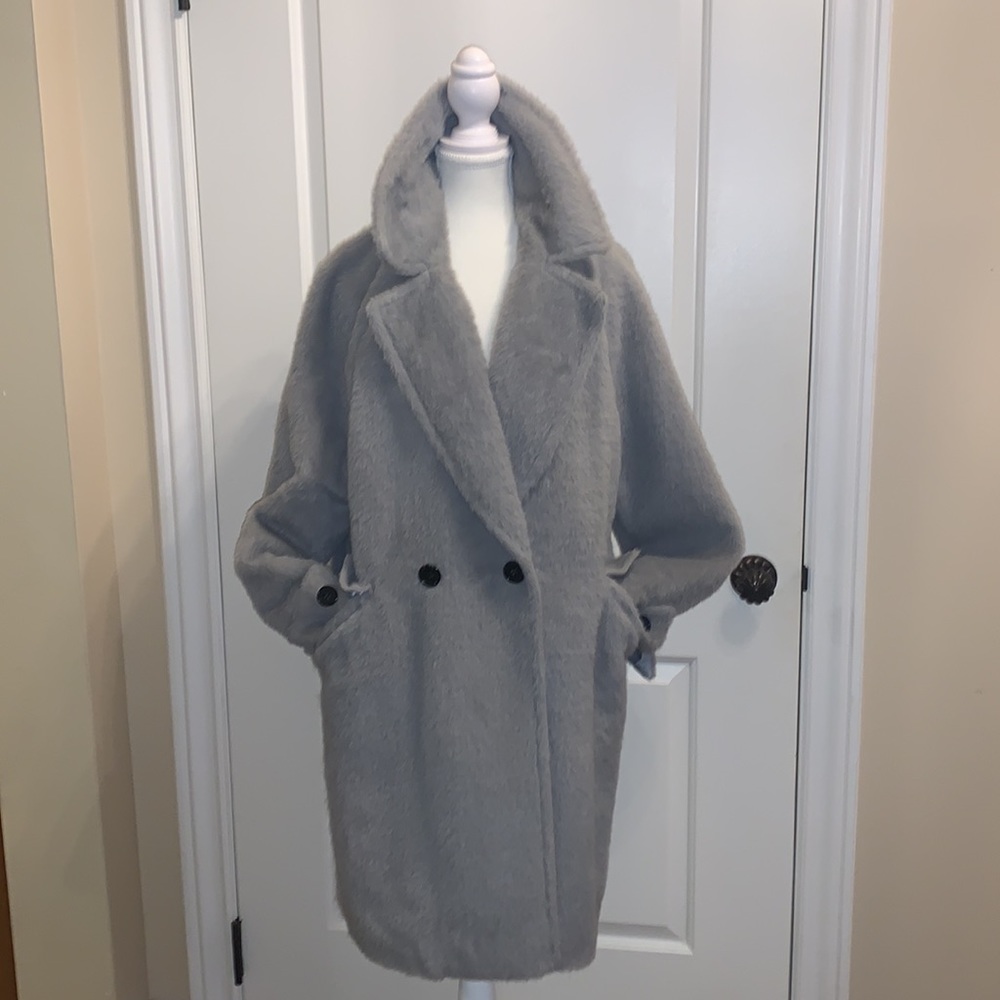 ✨HOST PICK✨Pink Martini long teddy coat super soft and lightweight